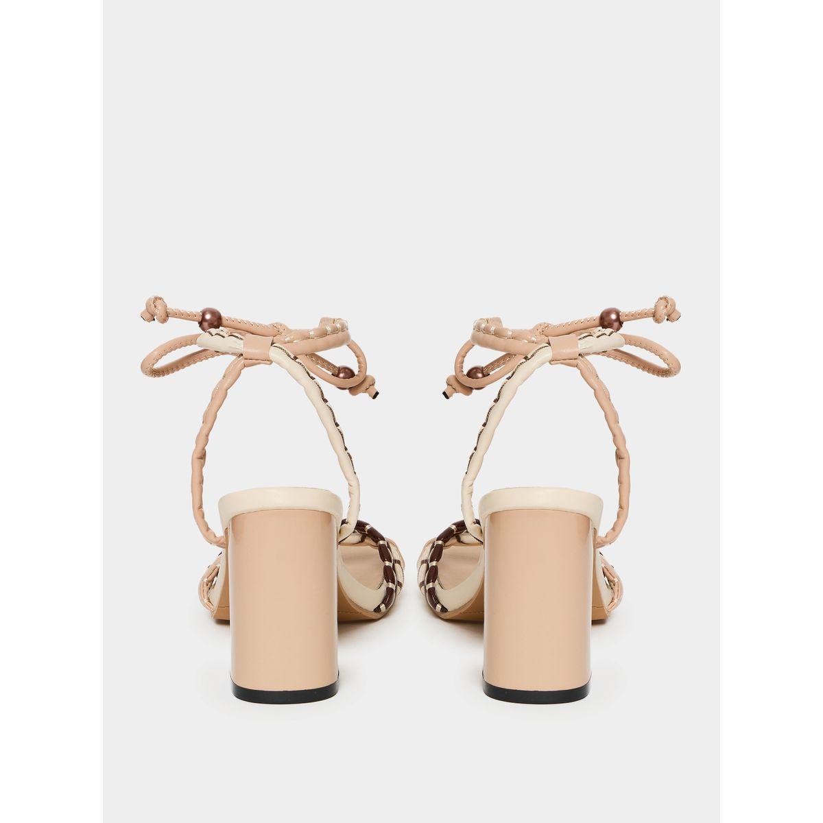 Styli Knot Strap Block Heel Sandals-women-shoes-heels-image-4