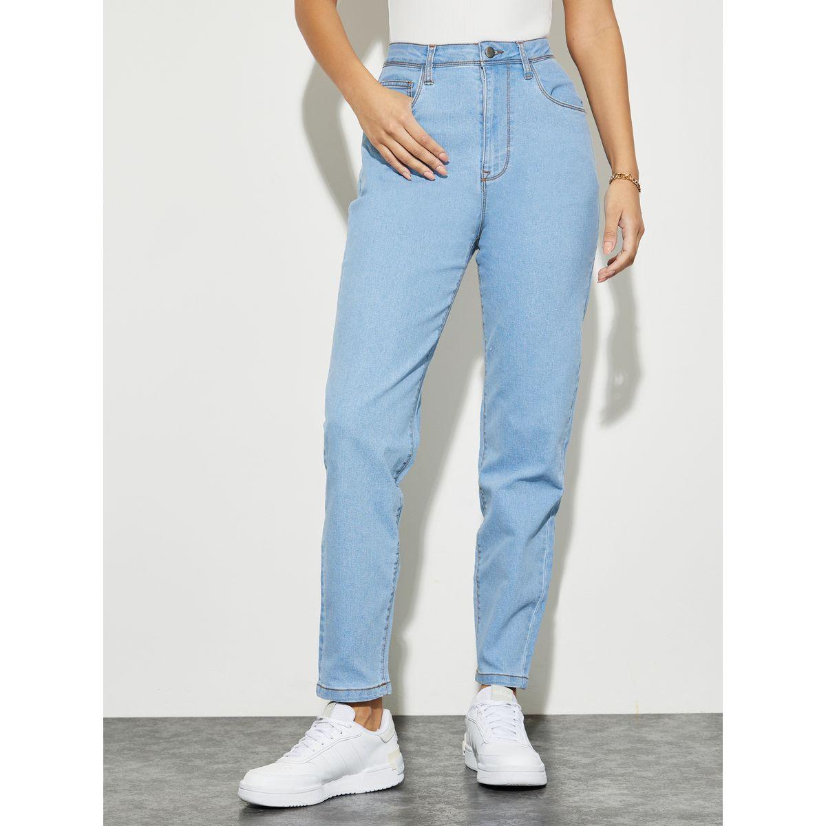 جينز بقصة موم وخصر عالي-women-clothing-bottoms-jeans-image-2