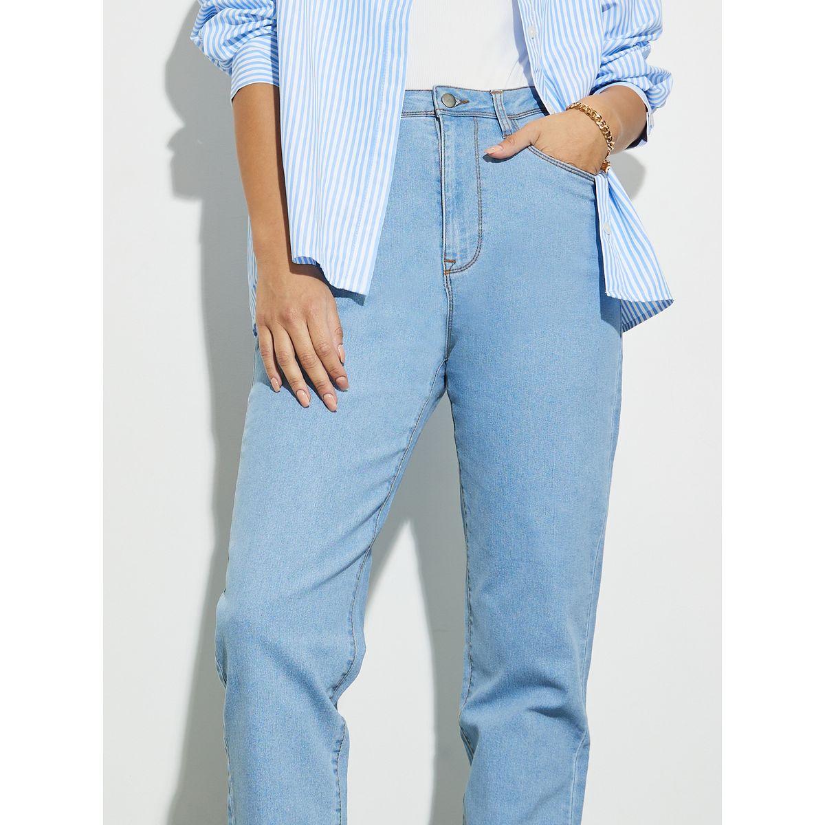 جينز بقصة موم وخصر عالي-women-clothing-bottoms-jeans-image-3