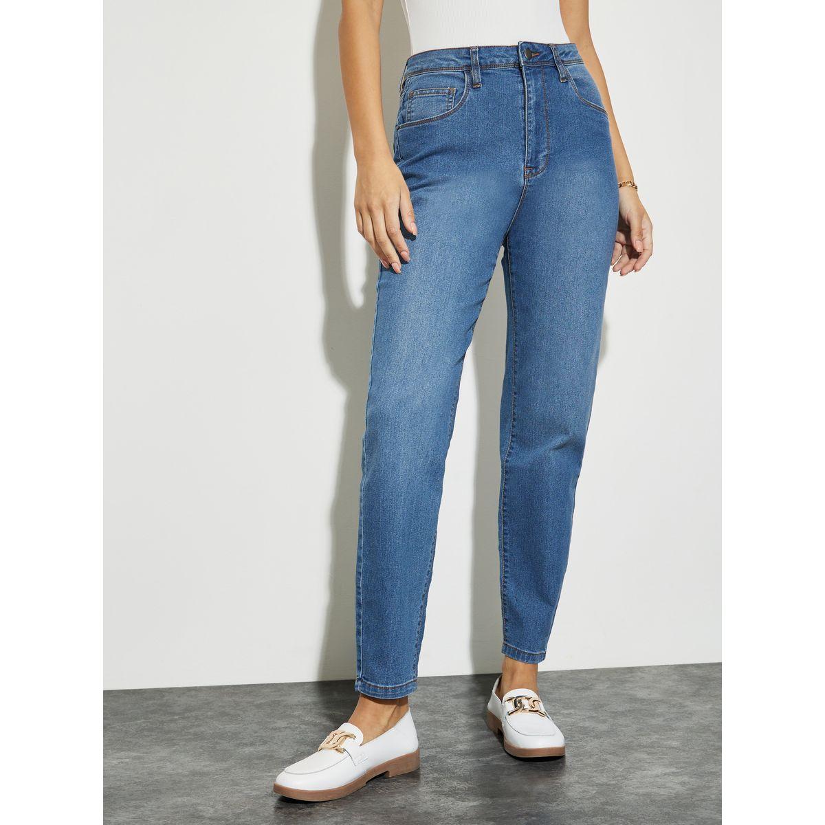 جينز بقصة موم وخصر عالي-women-clothing-bottoms-jeans-image-2