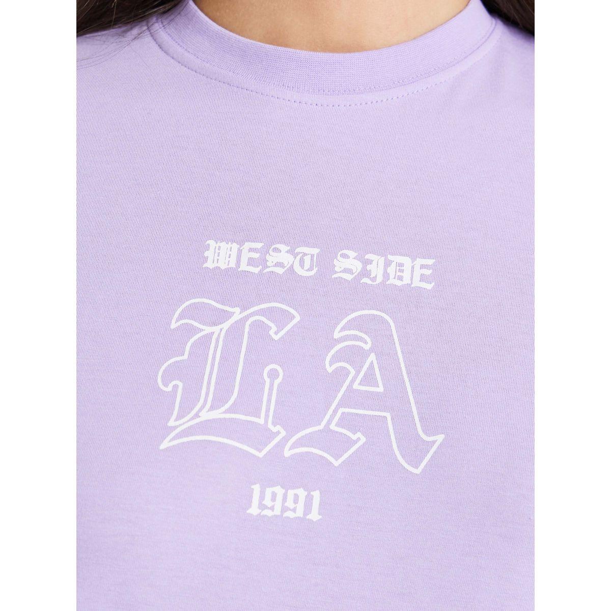 Styli Oversized Slogan Print Longline T-shirt-women-clothing-tshirts-image-3