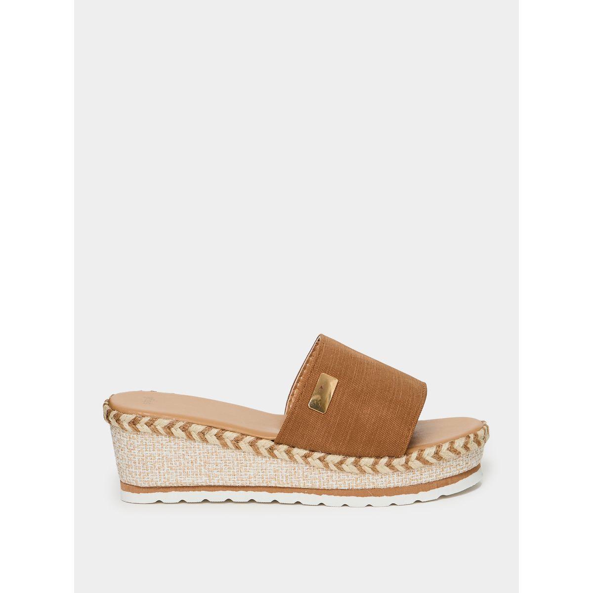 Styli Textured Flat Wedges-women-shoes-heels-image-2