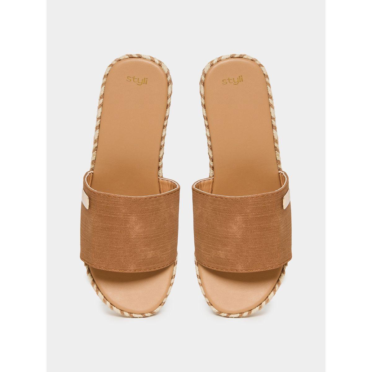 Styli Textured Flat Wedges-women-shoes-heels-image-5