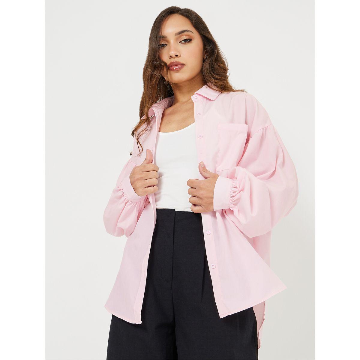بلوزة واسعة بأكمام بالون-women-clothing-shirtsandblouses-shirts-image-1