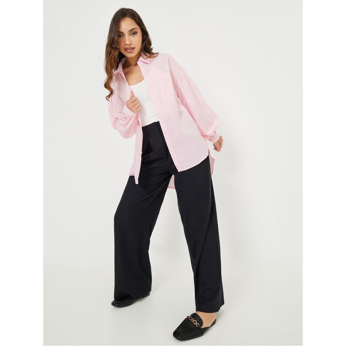 بلوزة واسعة بأكمام بالون-women-clothing-shirtsandblouses-shirts-image-2