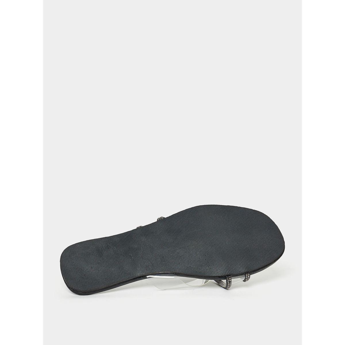 Styli Cross Band Embellished Sandals-women-shoes-sandals-flats-image-7