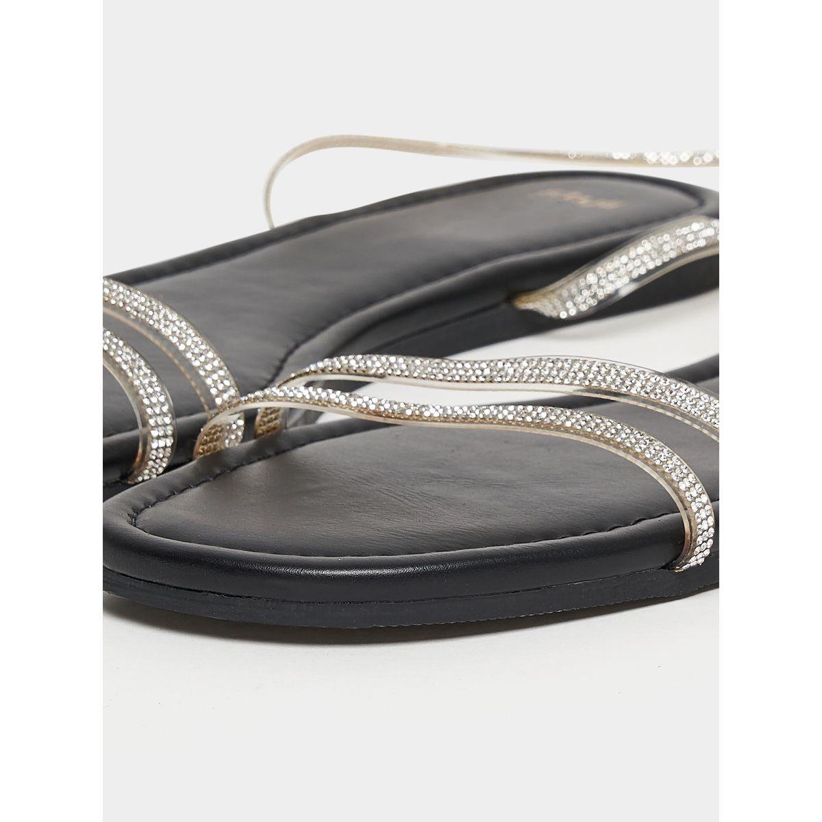 Styli Tie Around Embellished Sandals-women-shoes-sandals-flats-image-6