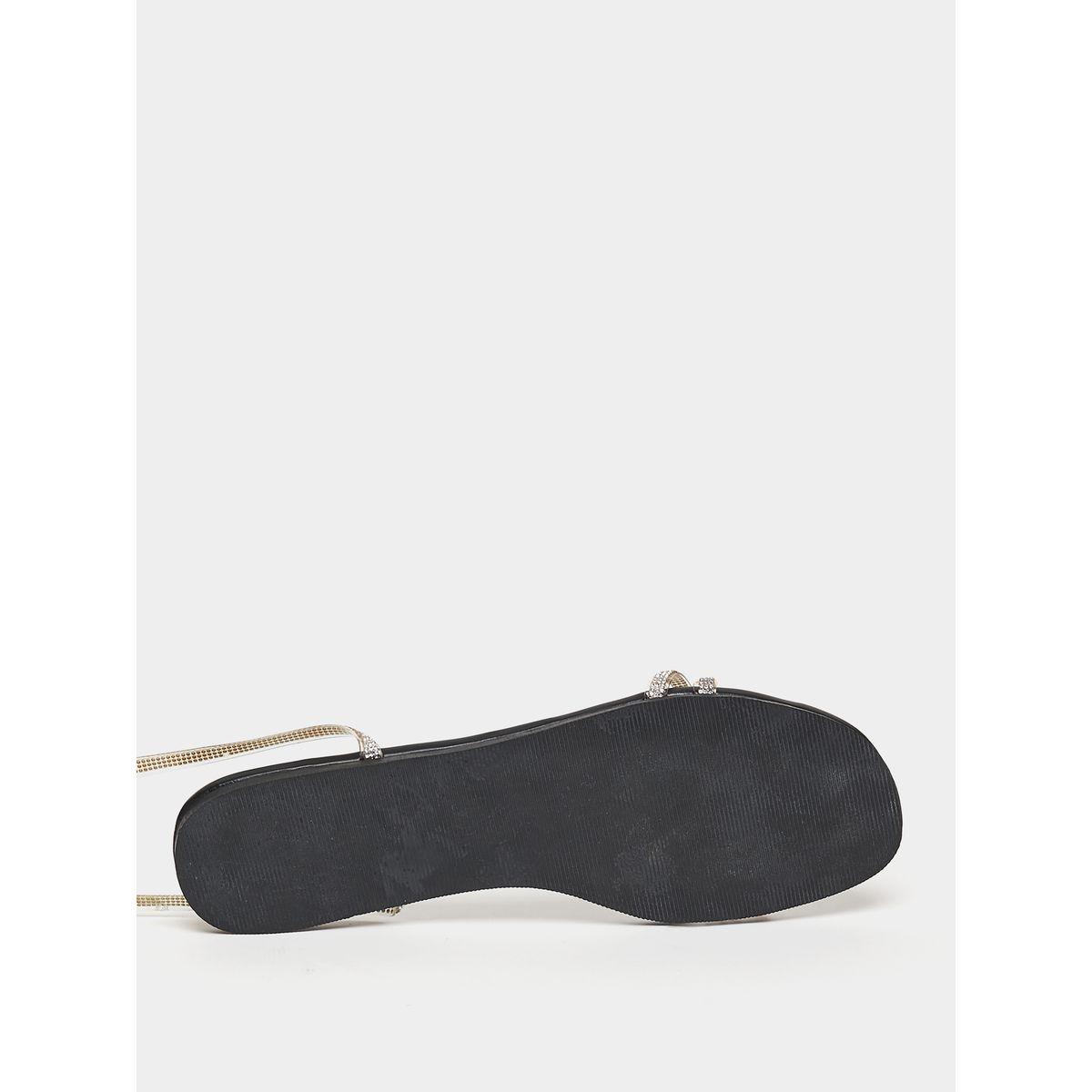 Styli Tie Around Embellished Sandals-women-shoes-sandals-flats-image-7