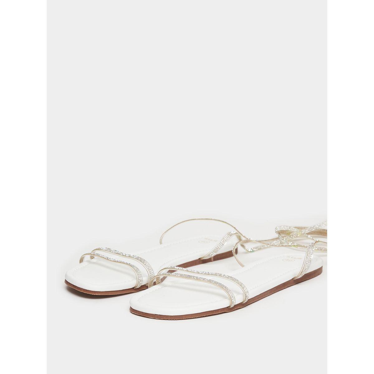 Styli Tie Around Embellished Sandals-women-shoes-sandals-flats-image-2