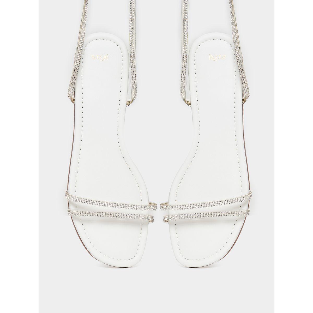 Styli Tie Around Embellished Sandals-women-shoes-sandals-flats-image-4