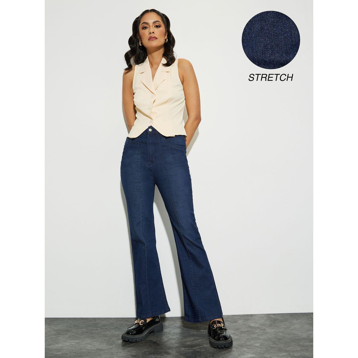 جينز بتداخل درزات وخصر عالي-women-clothing-bottoms-jeans-image-1