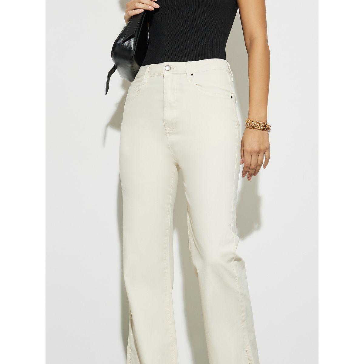 Styli Solid Slit Detail High Rise Flared Fit Jeans-women-clothing-bottoms-jeans-image-3
