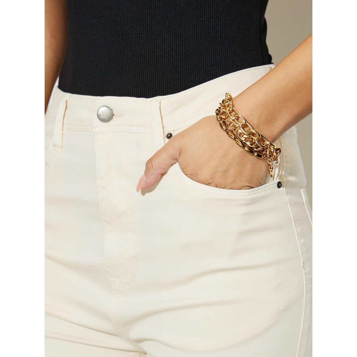 Styli Solid Slit Detail High Rise Flared Fit Jeans-women-clothing-bottoms-jeans-image-4