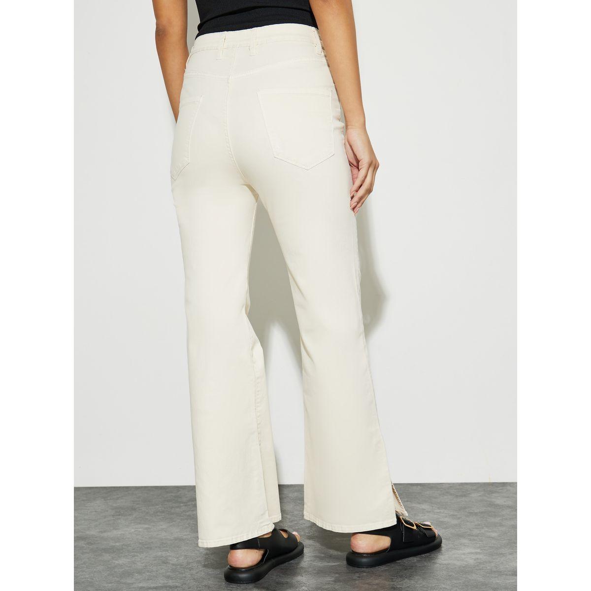 Styli Solid Slit Detail High Rise Flared Fit Jeans-women-clothing-bottoms-jeans-image-5
