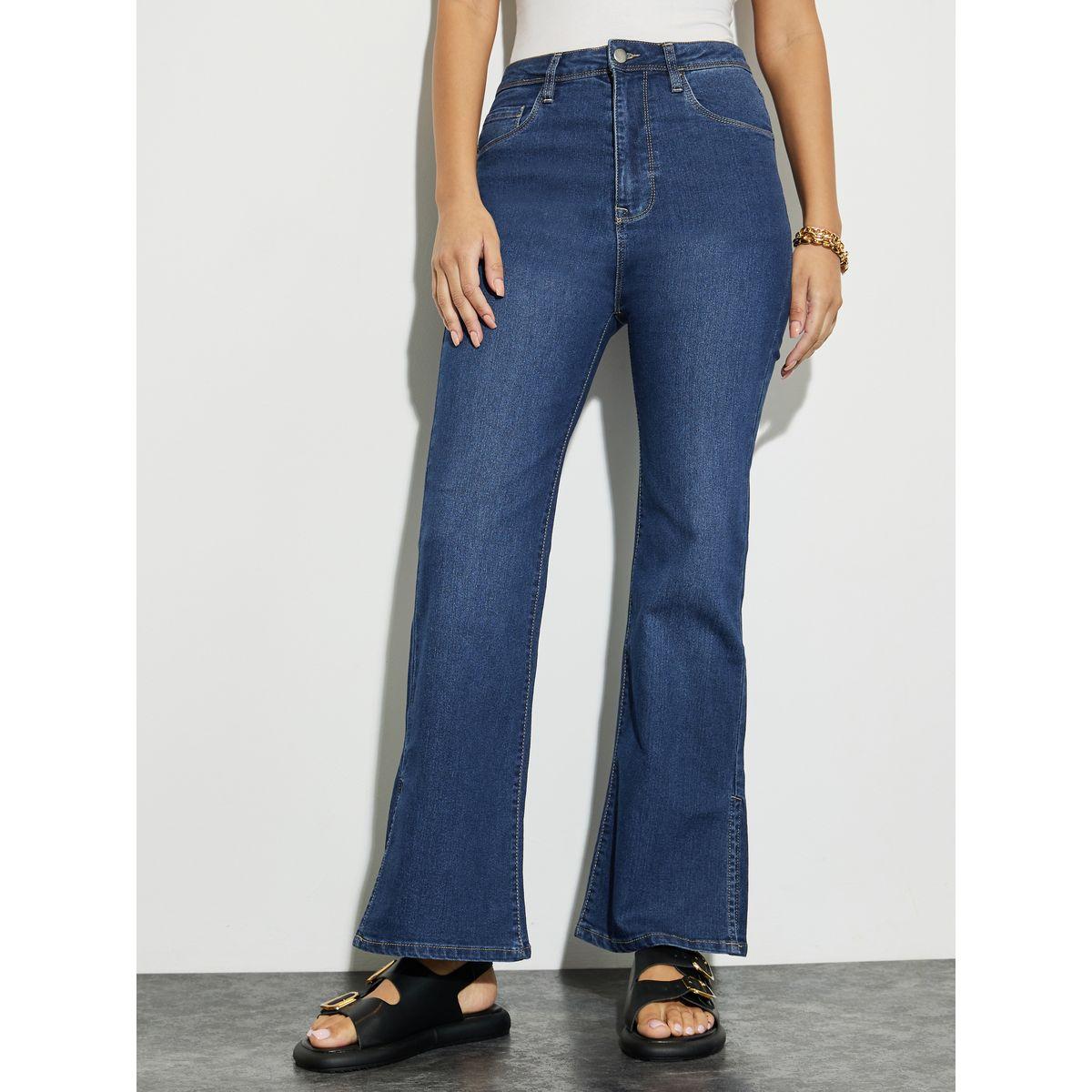 Styli High Rise Side Slit Flared Jeans-women-clothing-bottoms-jeans-image-2