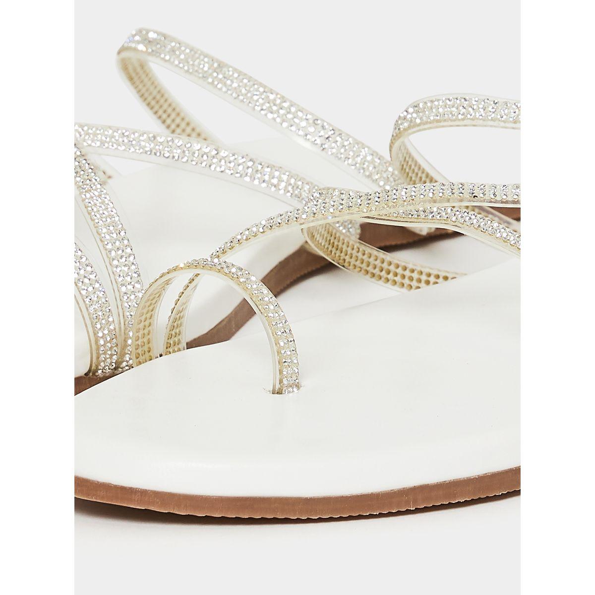 صندل فلات بسيور كروس-women-shoes-sandals-flats-image-6