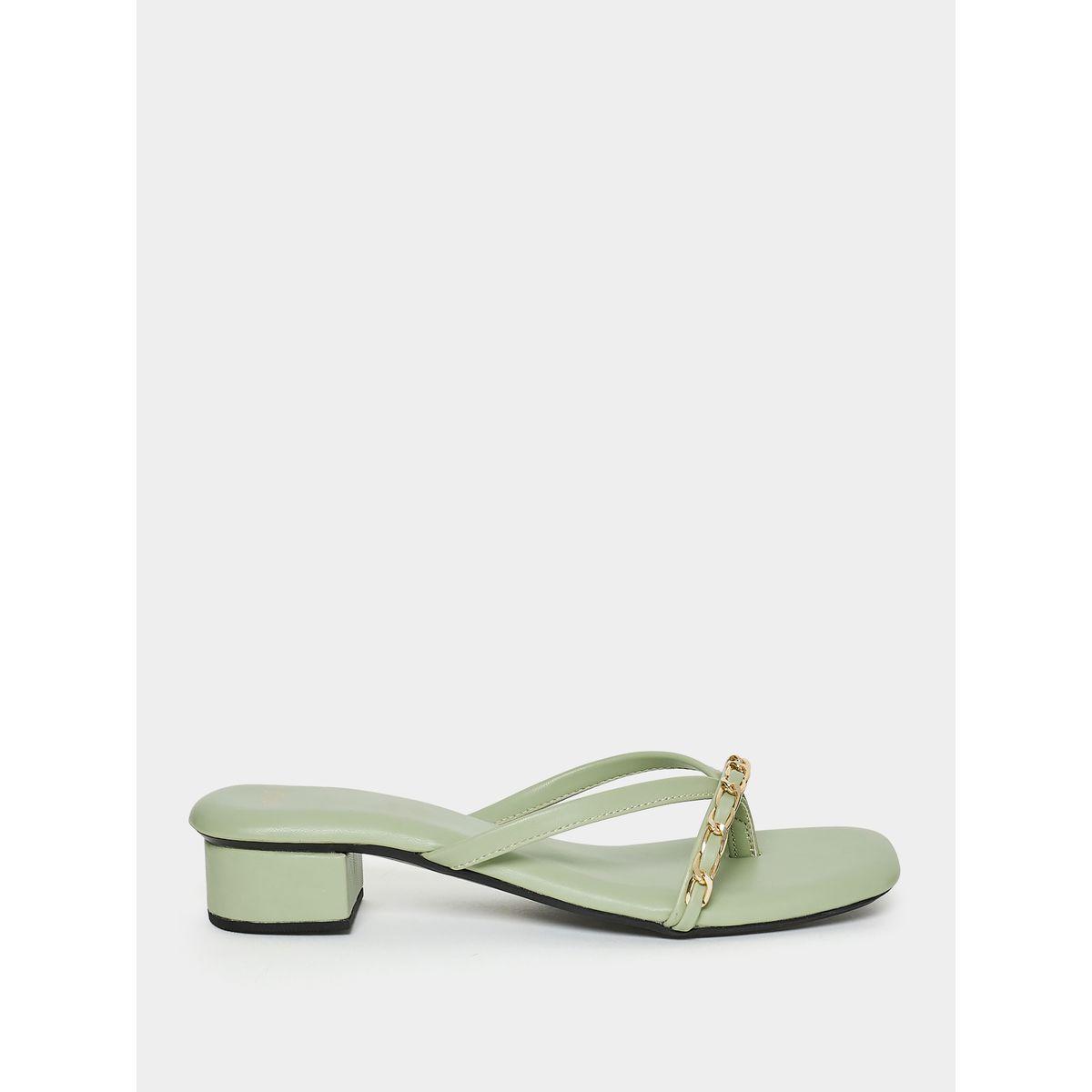 Styli Embellished Detail Braided Band Low Heel Sandal-women-shoes-sandals-flats-image-1