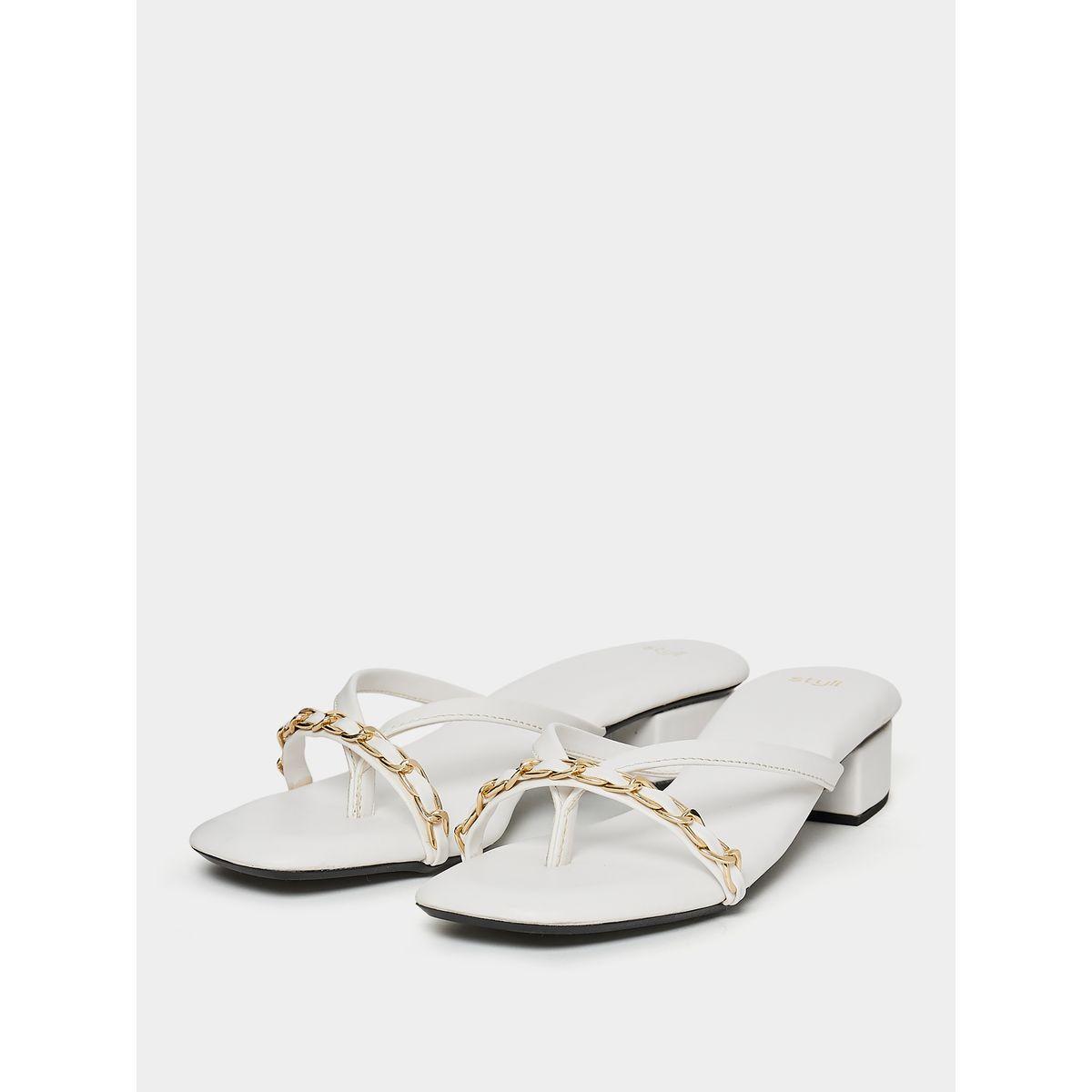 Styli Chain Detail Strap Sandal-women-shoes-sandals-flats-image-2