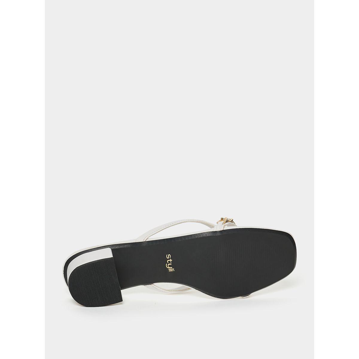 Styli Chain Detail Strap Sandal-women-shoes-sandals-flats-image-6