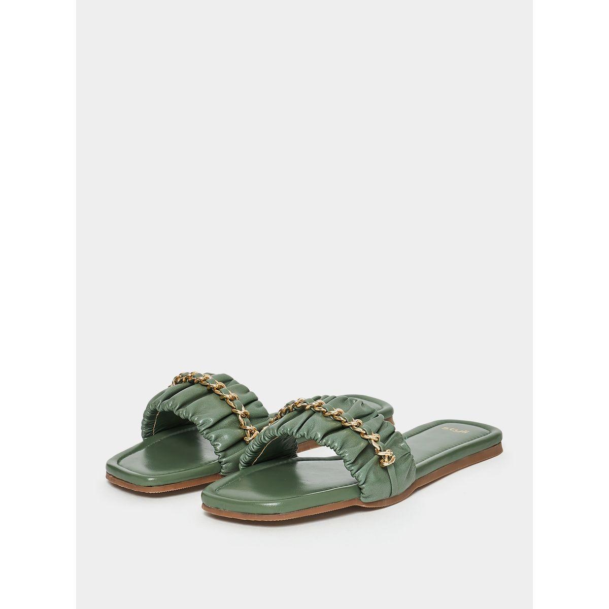 Styli Frill Band Flat Sandals-women-shoes-sandals-flats-image-3