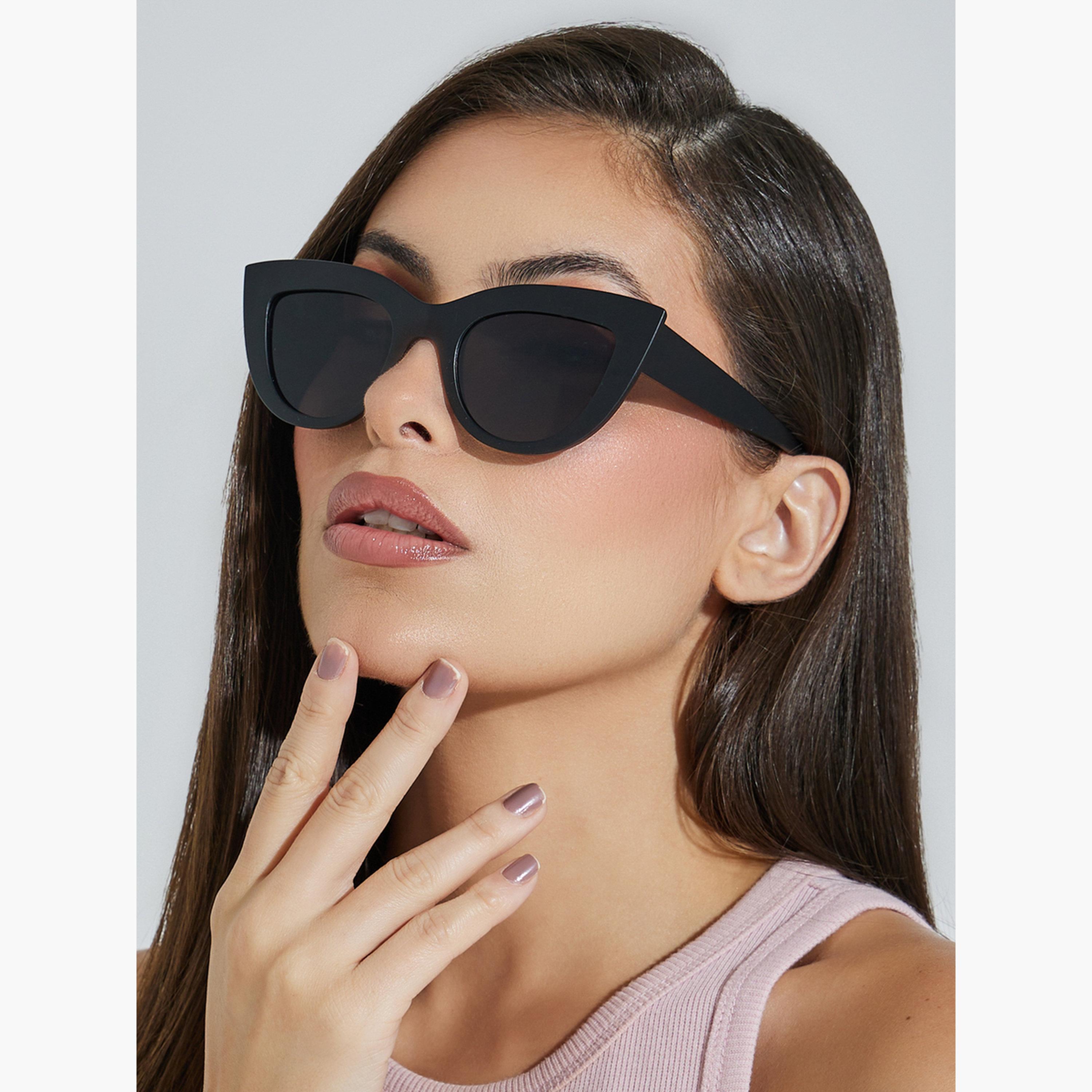 Styli Matte Cat Eye Sunglasses-women-sunglasses-image-2
