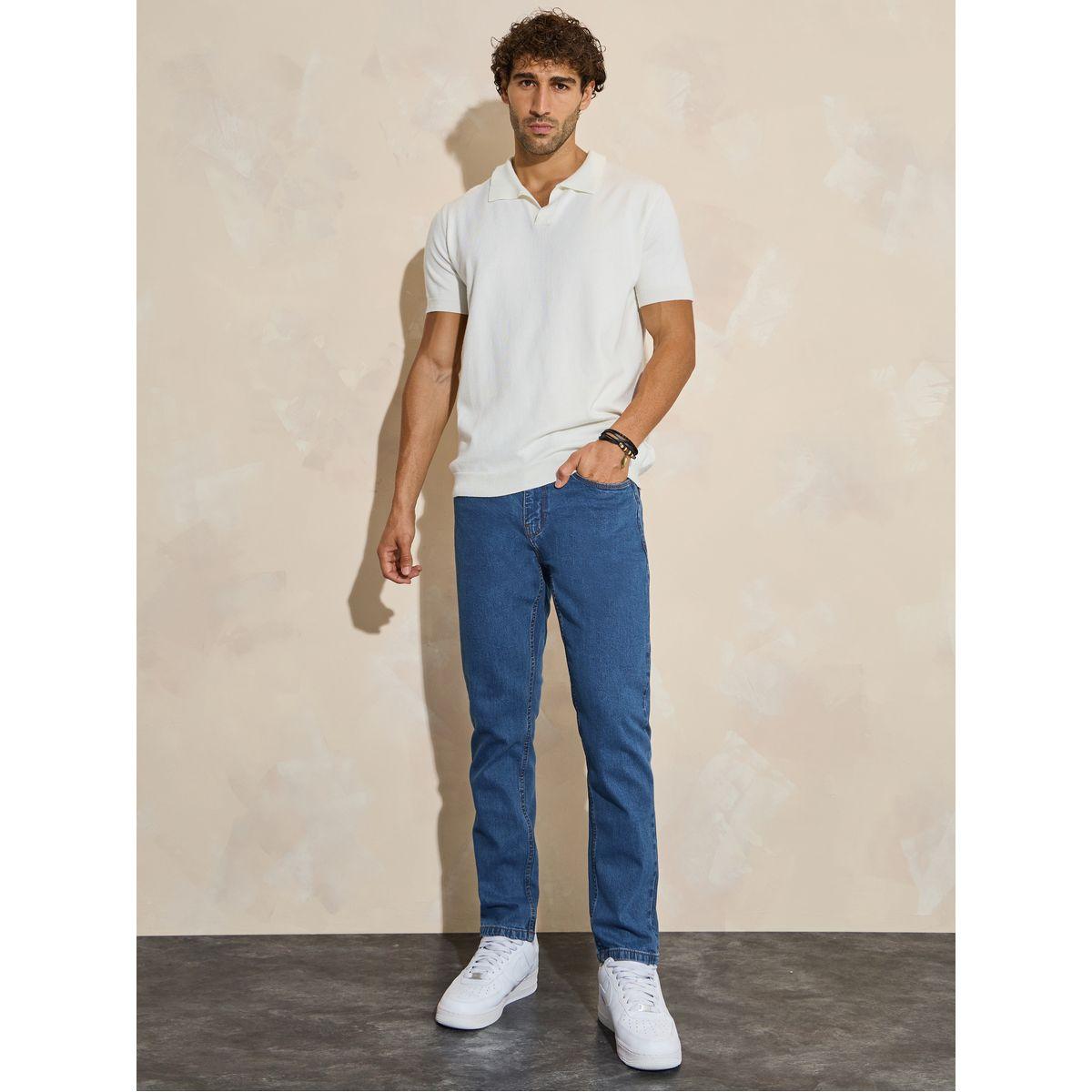Styli Cotton Stretch 5-Pocket Slim Fit Jeans-men-clothing-bottoms-jeans-image-1