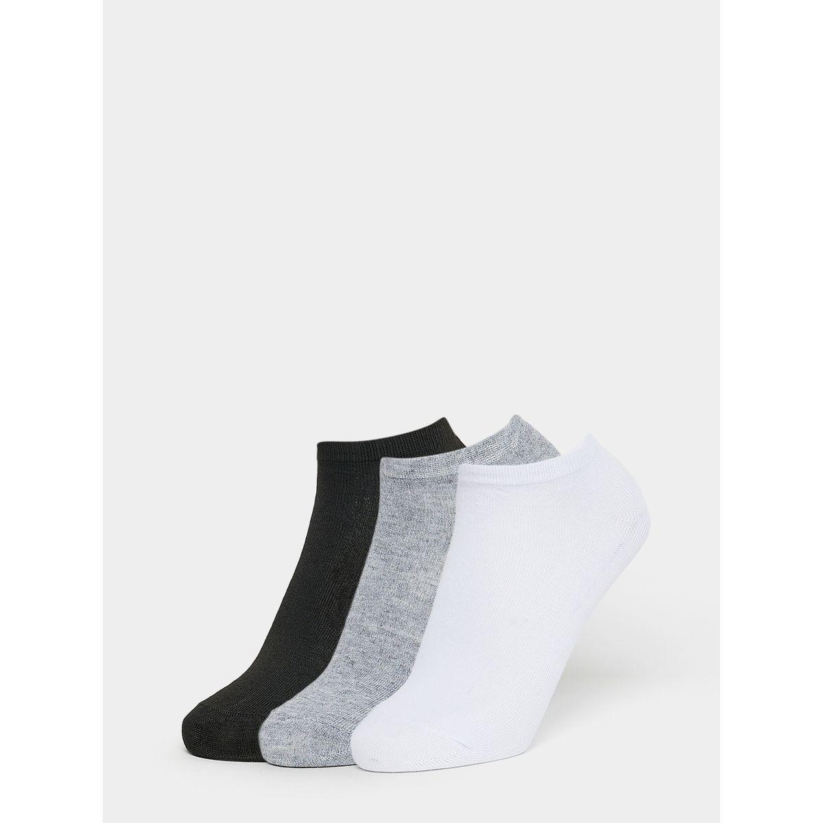 Styli Pack of 3 - Plain Ankle Socks-women-socksandstockings-image-1