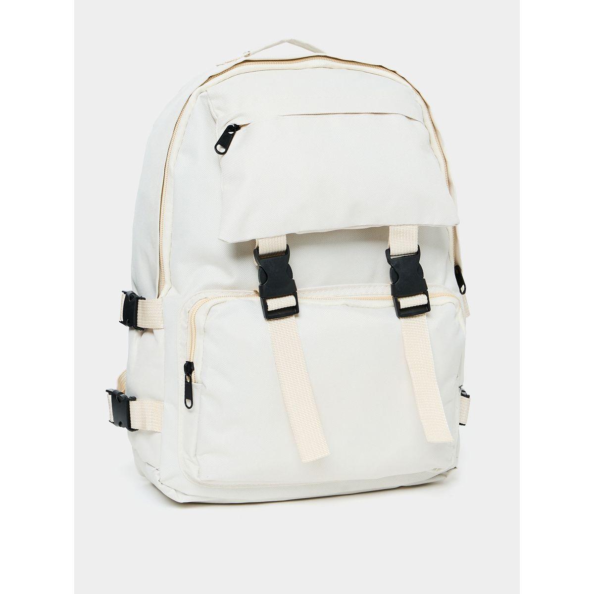 Styli Buckle Pocket Detail Backpack-women-bagsandwallets-backpacks-image-1