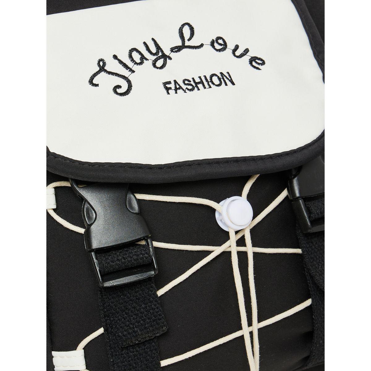 Styli Front Toggle Detail Backpack with Pockets-women-bagsandwallets-backpacks-image-2