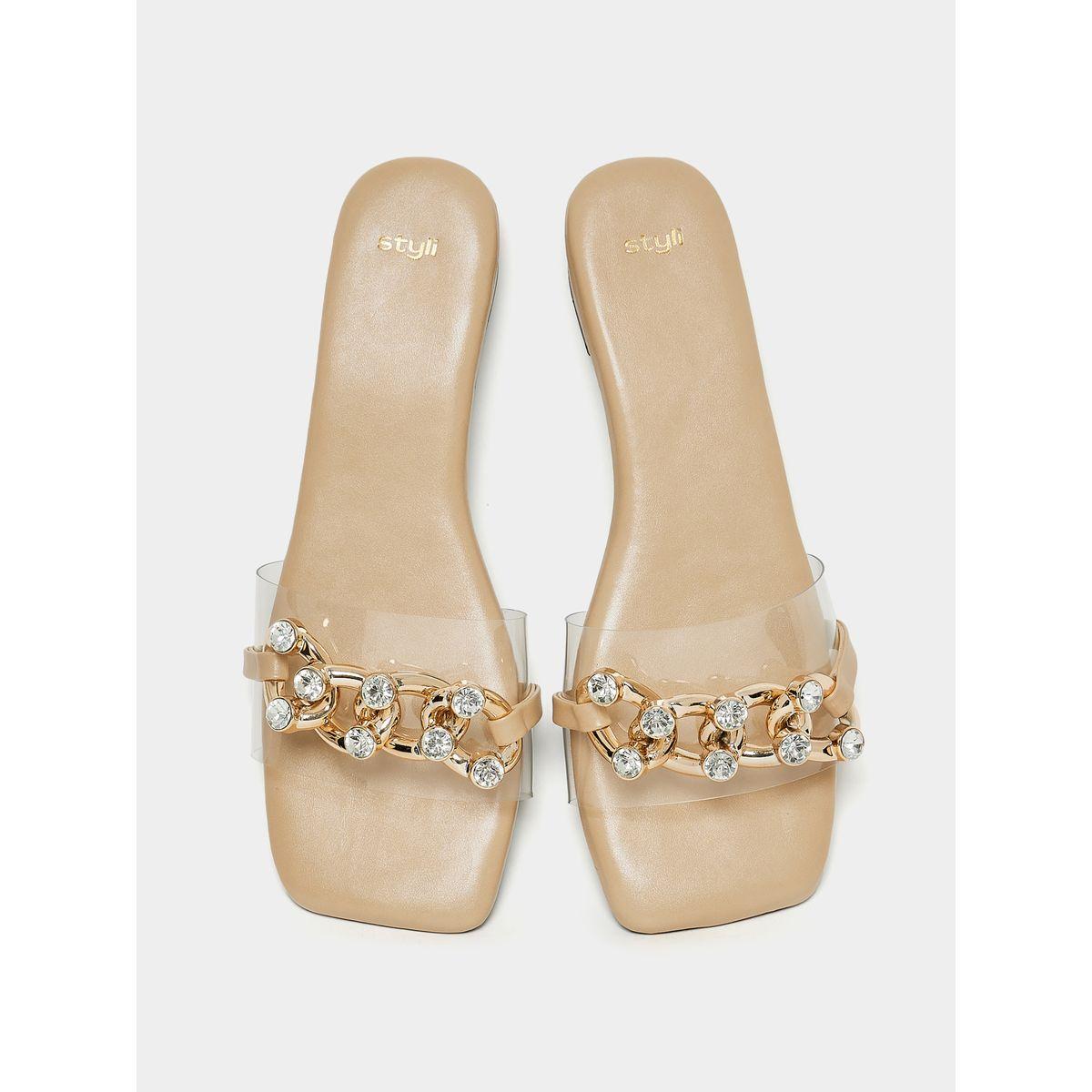 Styli Embellished Flat Sandal-women-shoes-sandals-flats-image-5