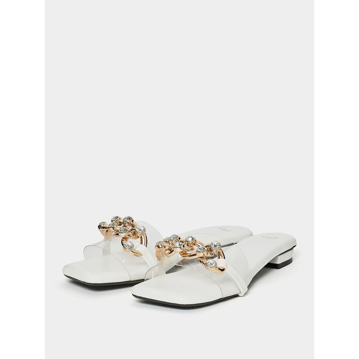Styli Embellished Flat Sandal-women-shoes-sandals-flats-image-3