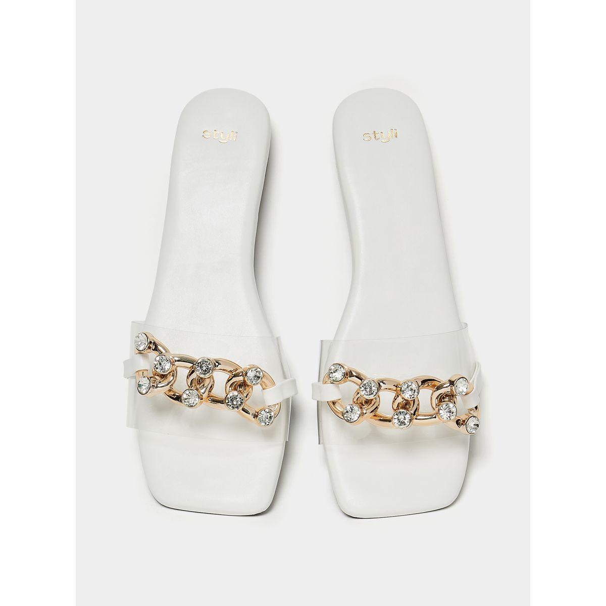 Styli Embellished Flat Sandal-women-shoes-sandals-flats-image-5