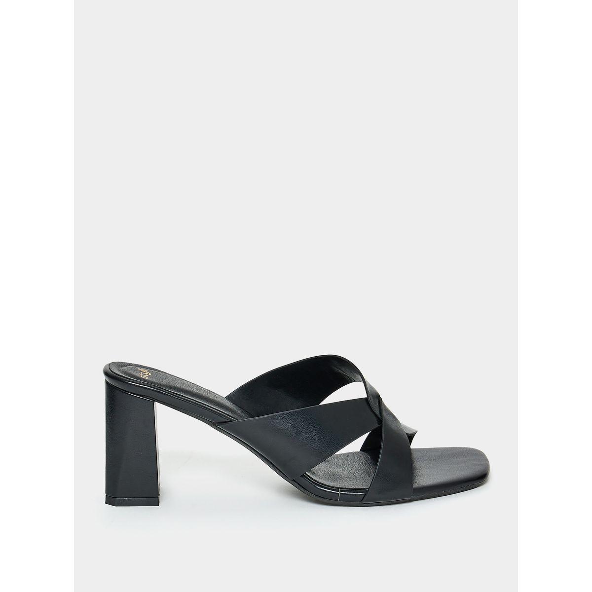 Styli Abstract Strap Mid Heel Sandal-women-shoes-heels-image-1