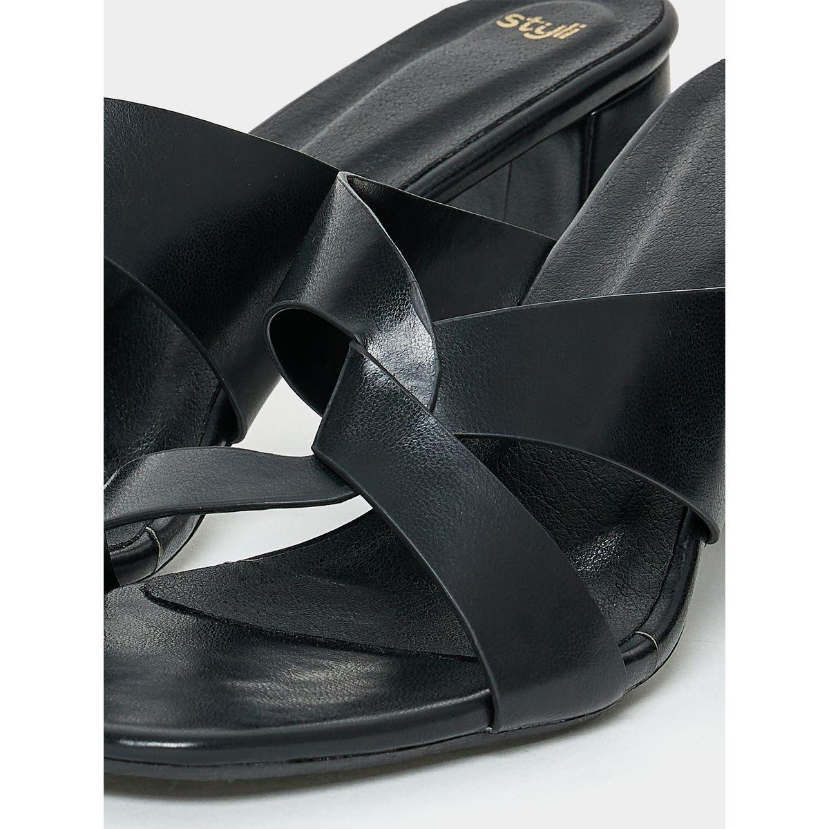 Styli Abstract Strap Mid Heel Sandal-women-shoes-heels-image-5
