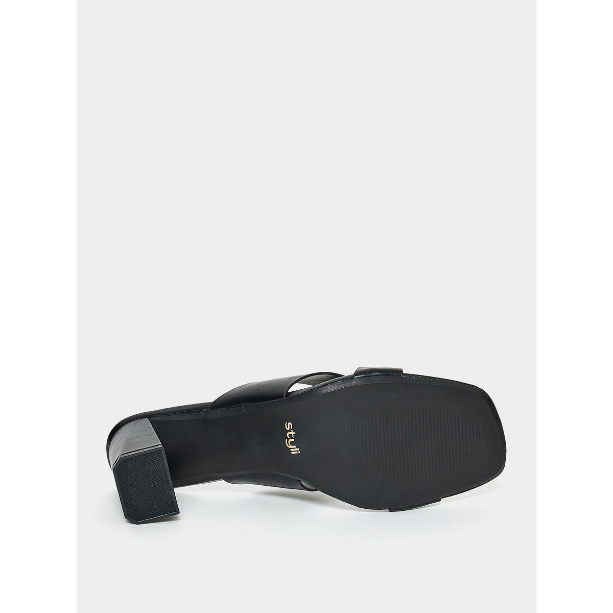 Styli Abstract Strap Mid Heel Sandal-women-shoes-heels-image-6