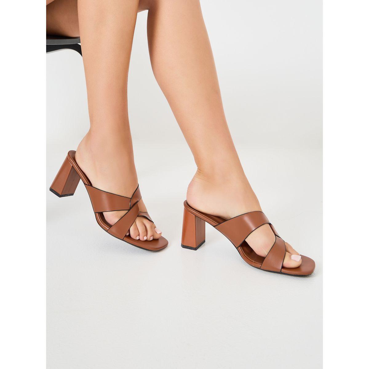 Styli Low Heel Strap Sandal-women-shoes-heels-image-1