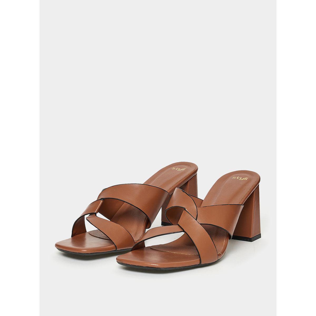 Styli Low Heel Strap Sandal-women-shoes-heels-image-3
