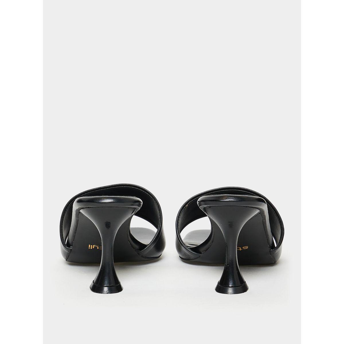 Styli Single Band Spool Heel Sandals-women-shoes-heels-image-4