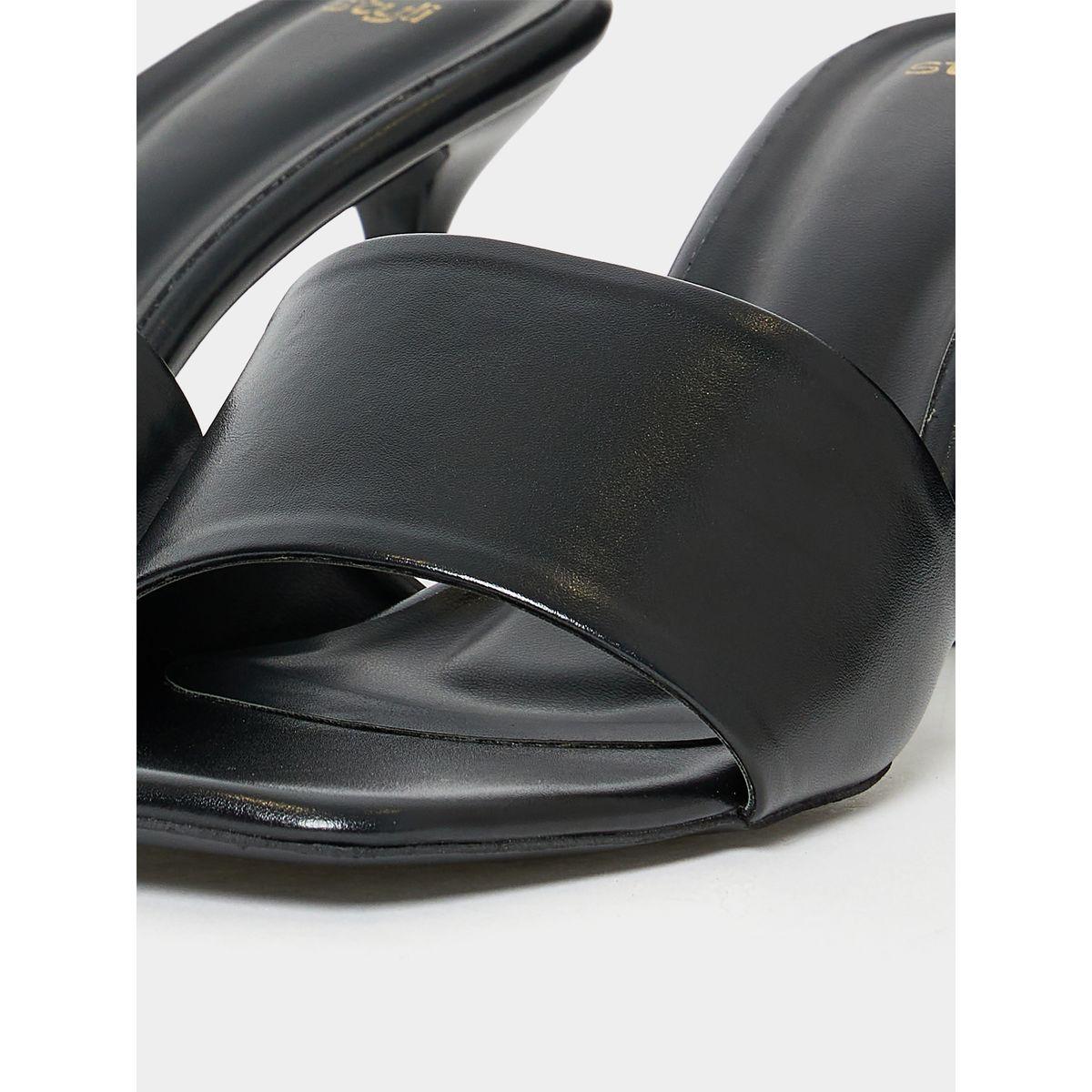 Styli Single Band Spool Heel Sandals-women-shoes-heels-image-6