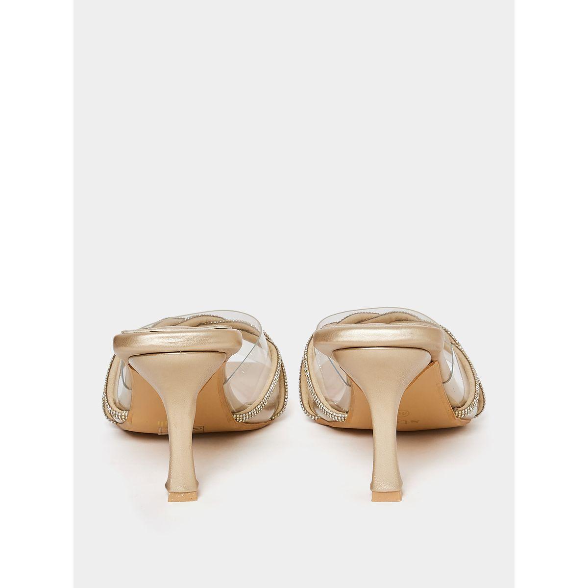 Styli Embellished Transparent Strap Heel Sandals-women-shoes-heels-image-4
