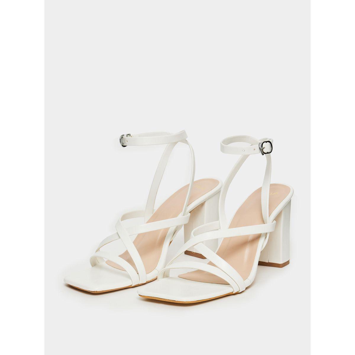 Styli Cross Band Ankle Strap Heel Sandals-women-shoes-heels-image-3