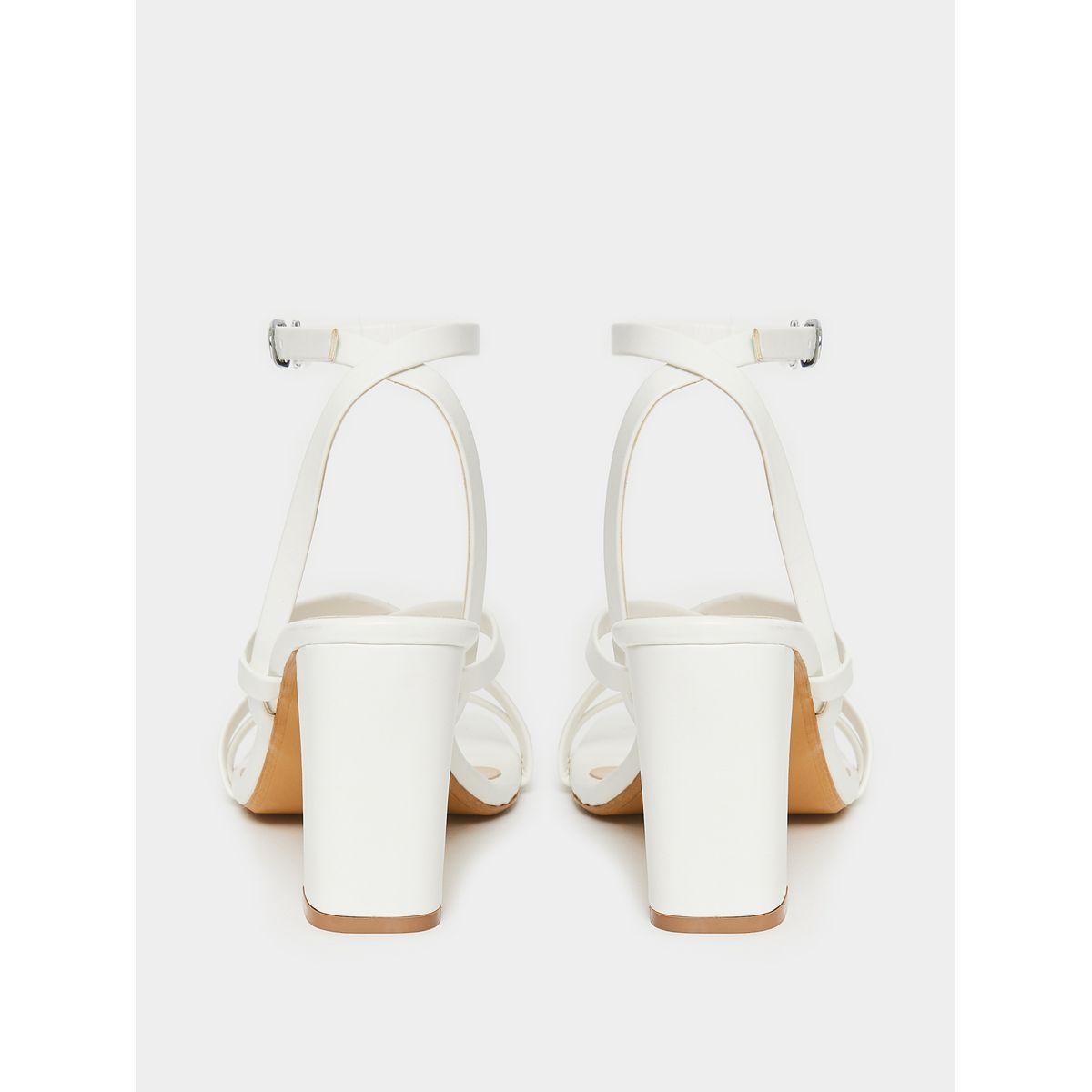 Styli Cross Band Ankle Strap Heel Sandals-women-shoes-heels-image-4