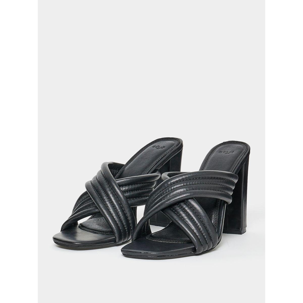 Styli Cross Band Block Heel Sandals-women-shoes-heels-image-3