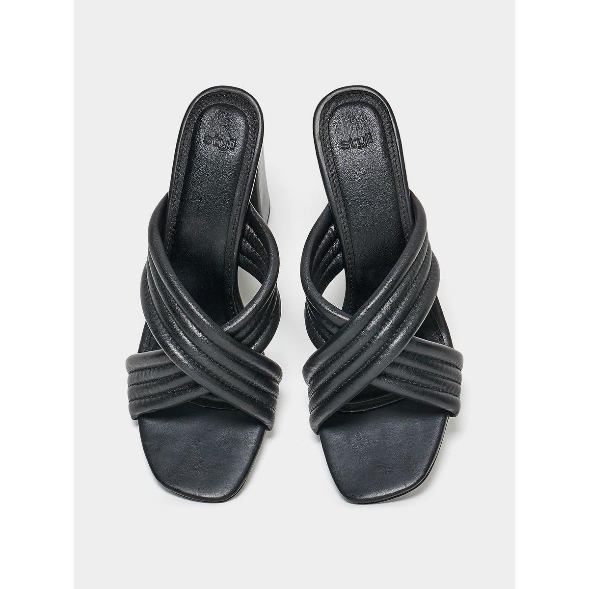 Styli Cross Band Block Heel Sandals-women-shoes-heels-image-5