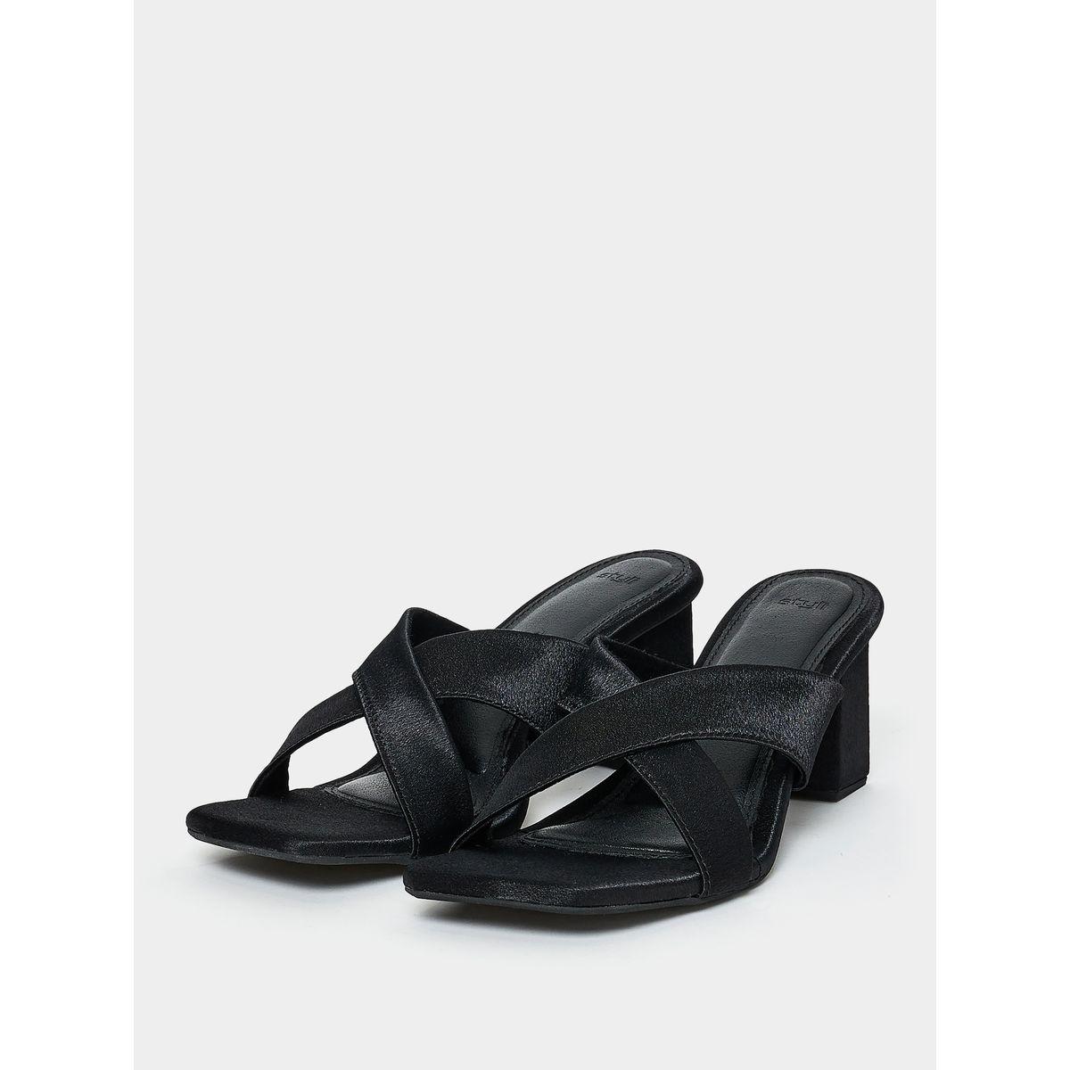 Styli Cross Strap Block Heel Sandals-women-shoes-heels-image-3