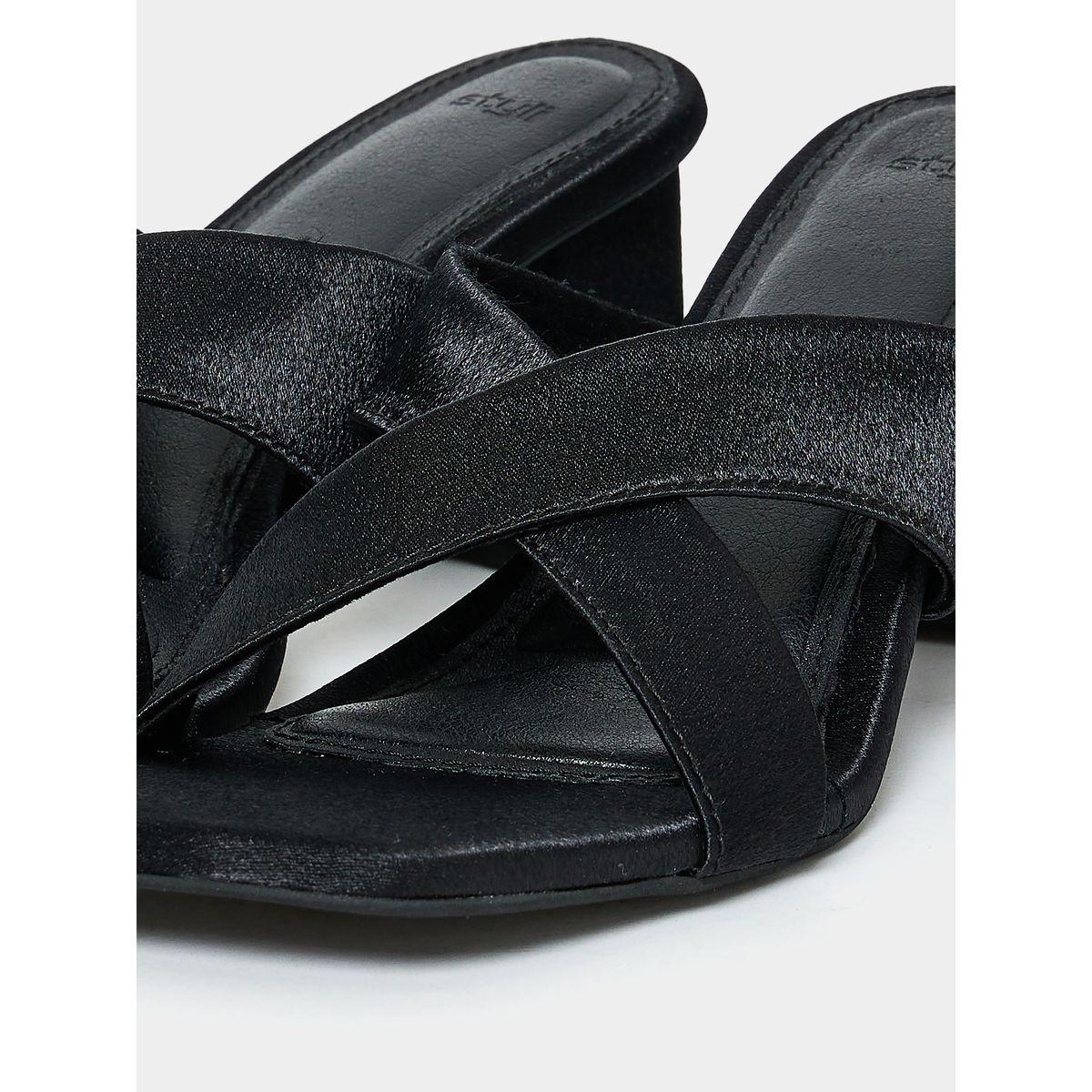 Styli Cross Strap Block Heel Sandals-women-shoes-heels-image-6