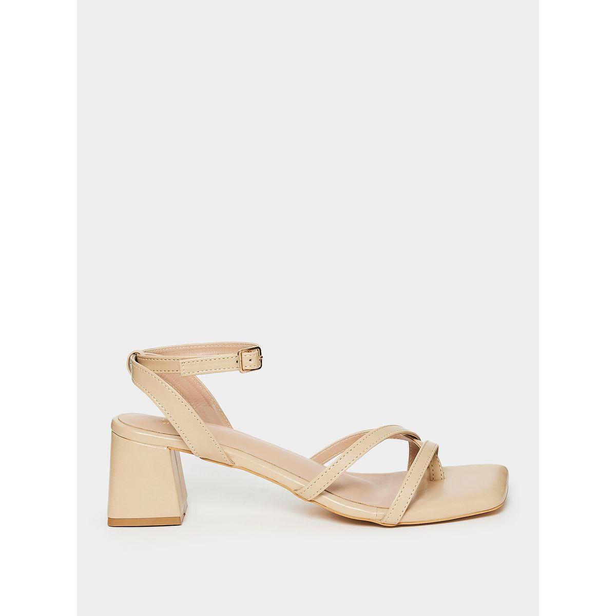 Styli Ankle Strap Square Toe Heel Sandals-women-shoes-heels-image-2
