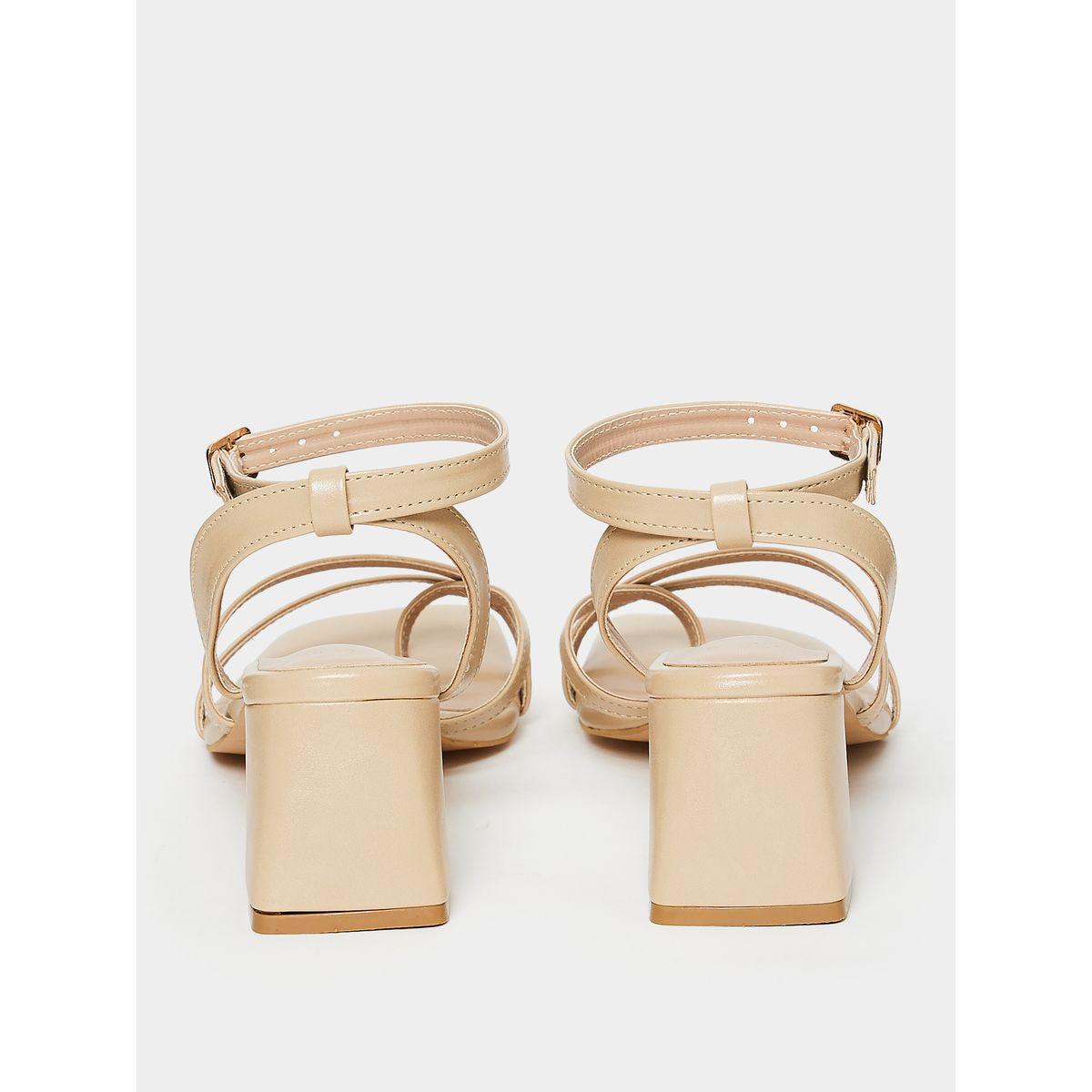 Styli Ankle Strap Square Toe Heel Sandals-women-shoes-heels-image-4