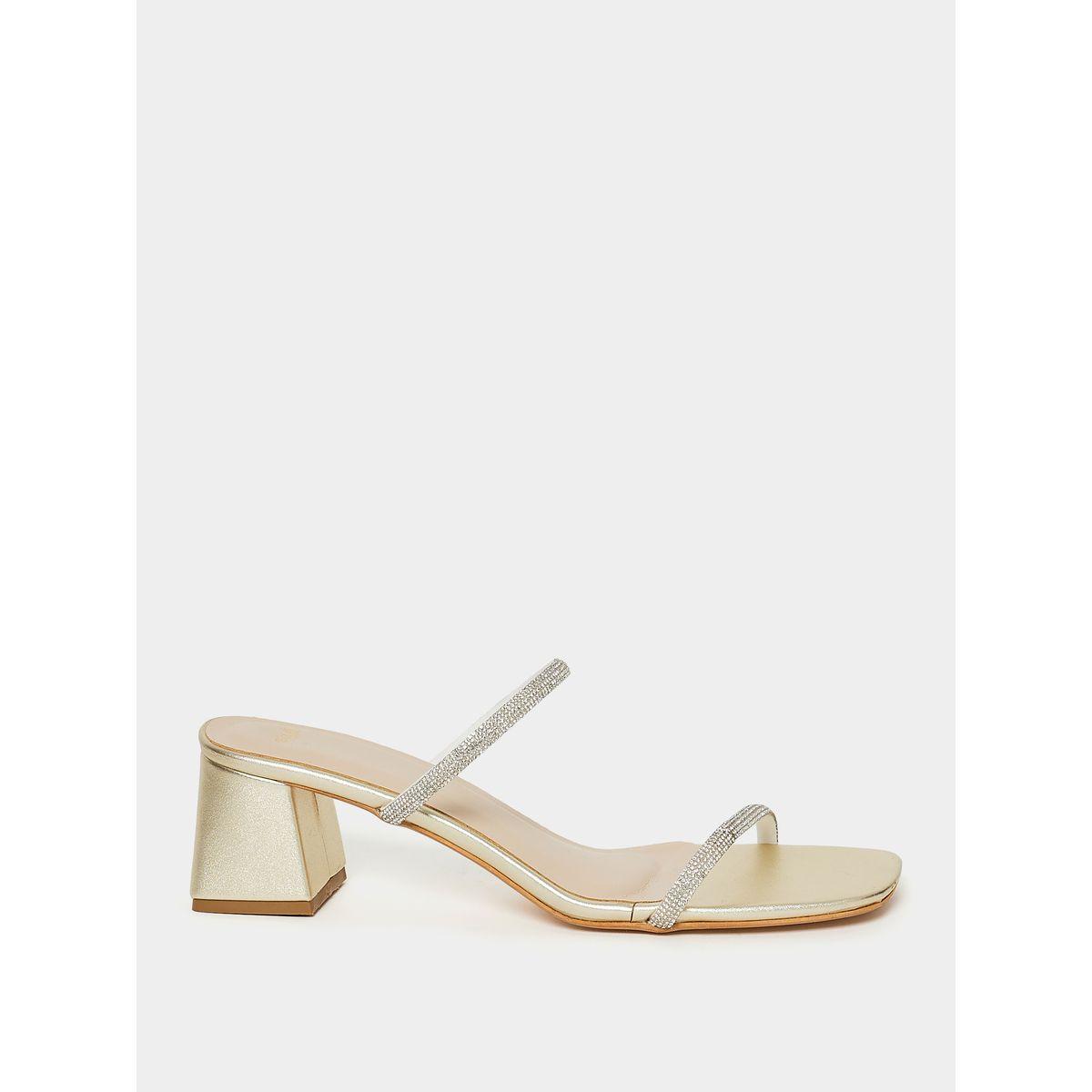 Styli Shimmer Embellished Double Band Heel Sandal-women-shoes-heels-image-2
