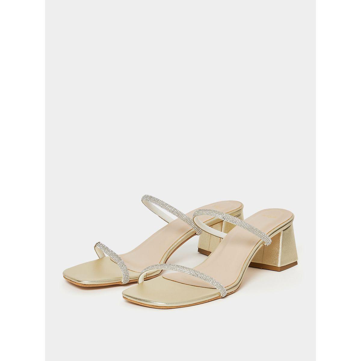 Styli Shimmer Embellished Double Band Heel Sandal-women-shoes-heels-image-3